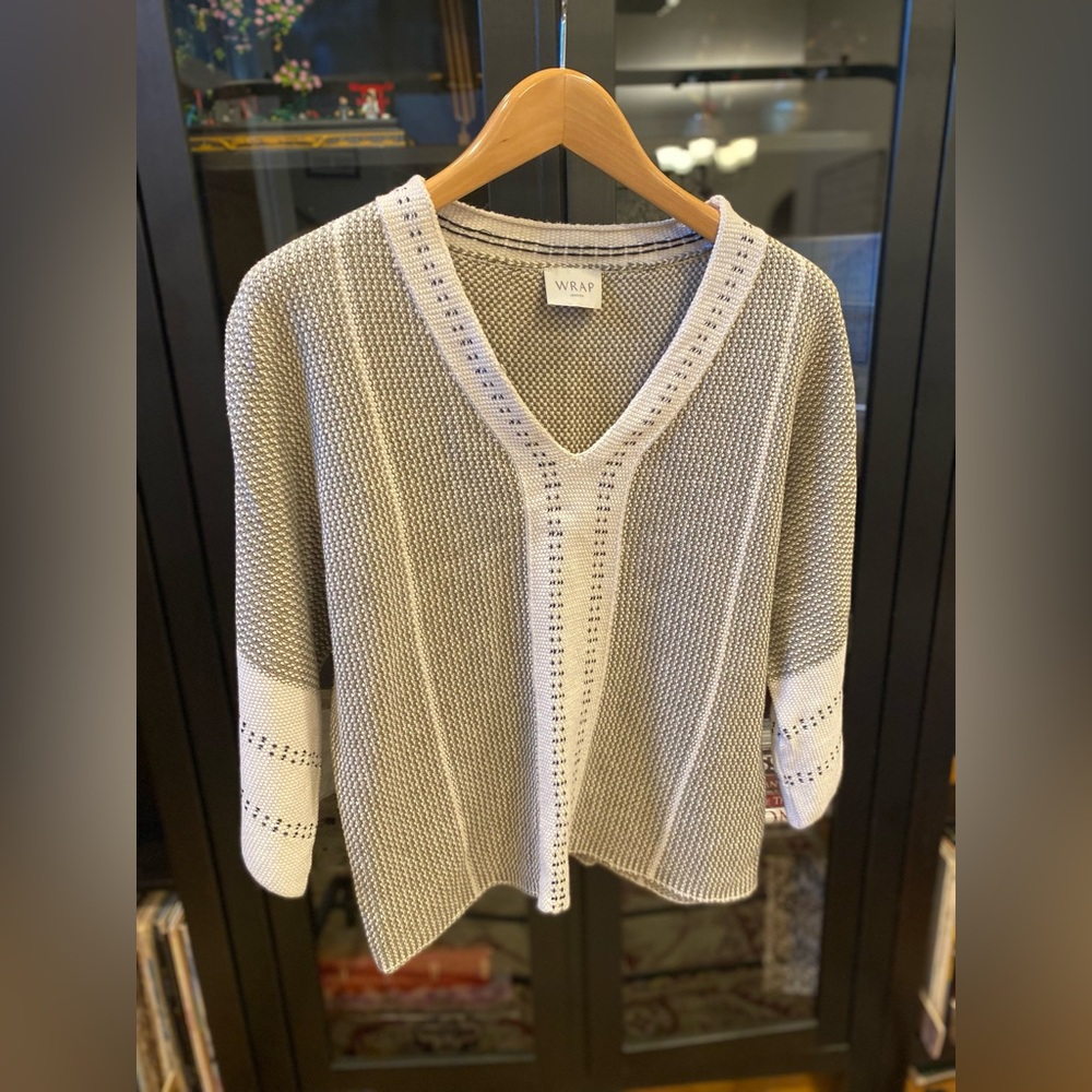Wrap London V-neck Sweater. Size 6.